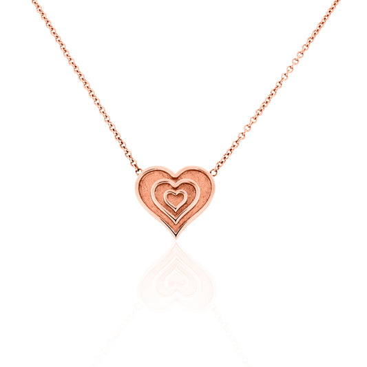 Sarah's Heart Pendant in Rose Gold