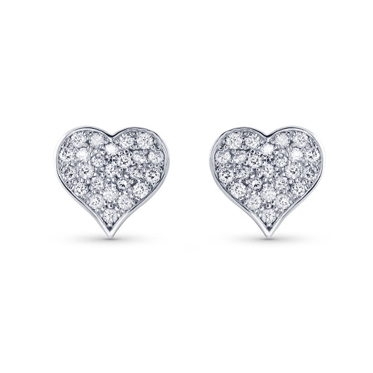 Pure Heart Stud Earrings