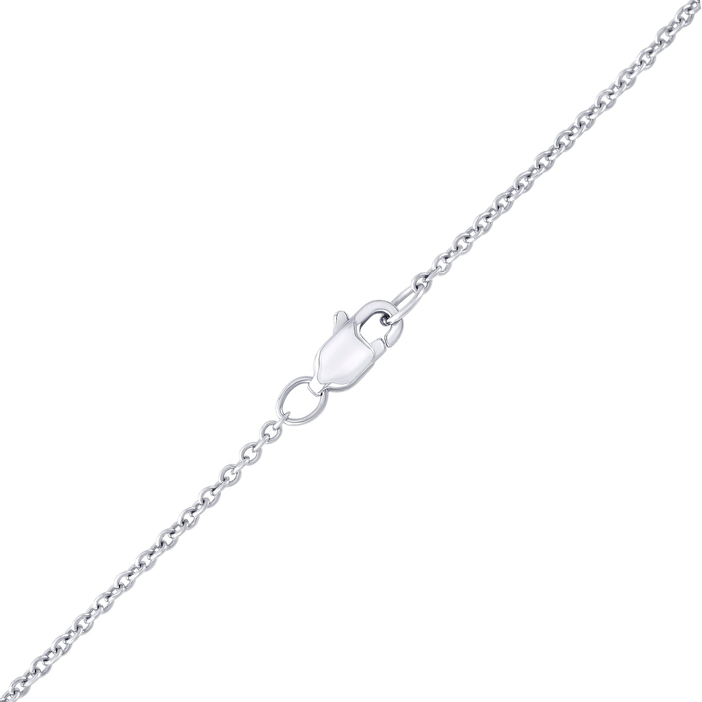 starry pendant in white gold and diamonds